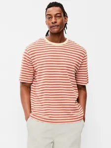 Old Navy Men's Textured-Knit Striped T-Shirt