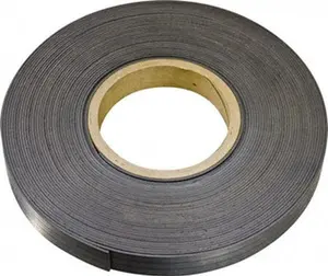 Mag-Mate Plain Back Flexible Magnetic Strip - 600in Long, 1/2in Wide, 1/8in Thick, 14 Lb Max Pull Force, 8 Linear Ft/Lb Magnetic Hold, Dark Brown MRN120X0050X050, Flexible Strip