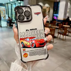Hot Lightning M-McQueens Phone Case Suitable for iPhone 17 16e 16 15 14 13 12 11 Mini Pro Max Air X XR XSMAX 8 7 Plus Anti Fall Transparent Soft Back Cover