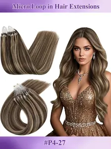 Invisible Micro Nano Bead Hair Extensions, Thin Ring Hair Clips, Real Human Hair Extensions, Thick Invisible Pearl Rings