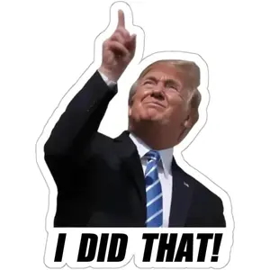 2.5-Inch “I Did That” Donald Trump Stickers – 100 PCS Pack