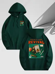 Men's Fashion Hooded Sweatshirt Fall Winter Fleece Lined, Printed Design, Drawstring, Kangaroo Pocket, Casual Autumn Winter Wear, Casual Sweatshirt Hoodie