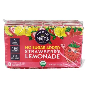 Uncle Matts Strawberry Lemon Organic Juice Box 8Pk 54 FO