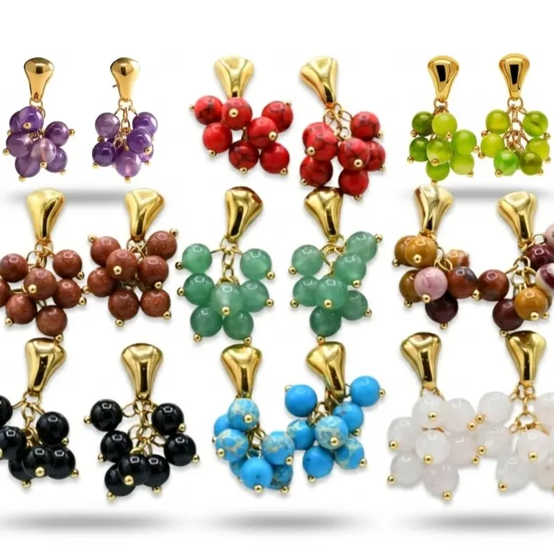 Natural Stone Earrings