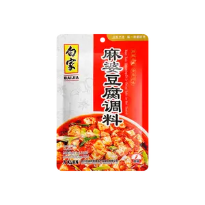 BAIJIA Mapo Tofu Seasoning 100g - Authentic Sichuan Spicy Sauce for Home Cooking