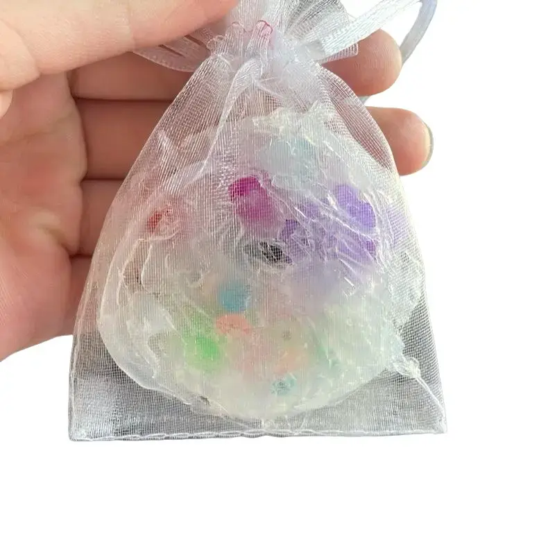 Picky Pad Beads Fun Rainbow Pick in Sheer Organza Bag - As shown in the Image
