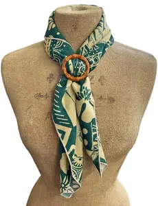 Bamboo Retro Tiki Scarf Ring