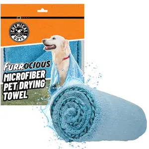CHEMICAL GUYS Furrocious Microfiber Pet Towel – Ultra Soft, Super Absorbent Drying Towel for Dogs & Cats, Gentle on Fur, Dries Fast Without Irritation, Grooming