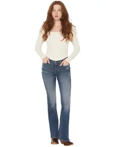 Shyanne Women's Archer Medium Wash Lune High Rise Flare Stretch Denim Jeans - Swsp26j25-Mdw