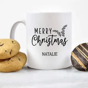 Personalized Merry Christmas Mugs