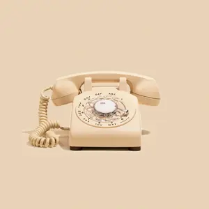 RENTAL | The Davis - Cream Rotary Phone Audio Guest Book