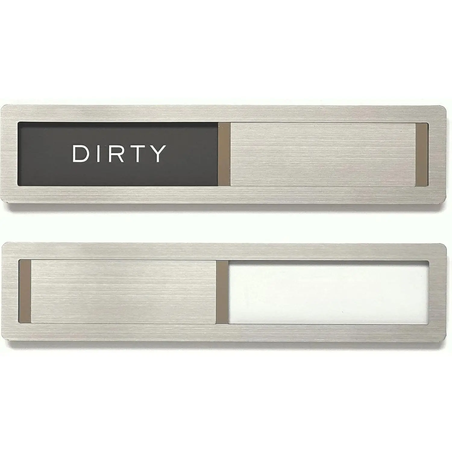 Dishwasher Magnet Clean Dirty Sign,  Premium Stainless Steel Grade 304, Kitchen Organizers and Storage Decor Accessories, Extra Adhesive Tapes Included.
