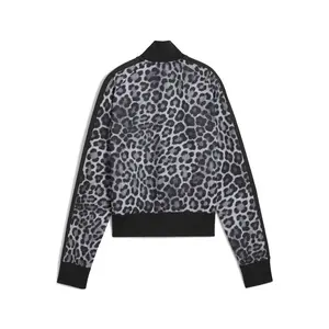 PUMA Womens T7 Leo Luxe Leopard Print Short  Athletic Outerwear Casual - Black