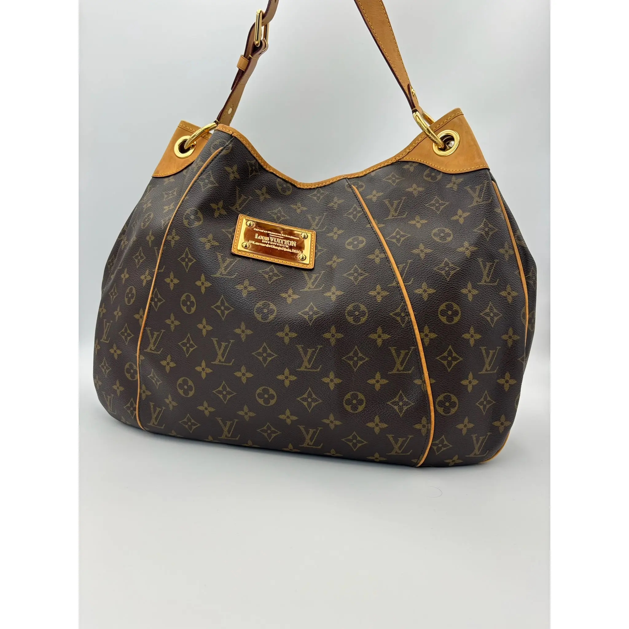 Pre-owned Canvas Shoulder bags Louis Vuitton Galliera Hobo Bag