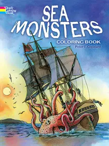 USED-Sea Monsters Coloring Book by Copeland, Peter F. (Paperback)