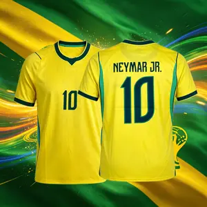 2026 Brazil Home Short Sleeve Soccer Jersey Quick-Dry