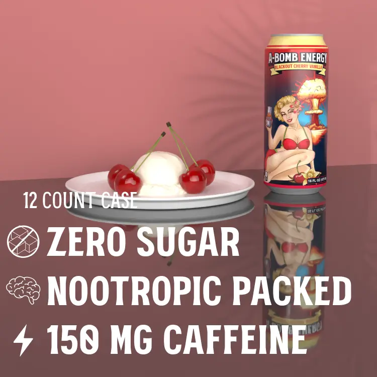 Energy Drink- Blackout Cherry Vanilla 12ct