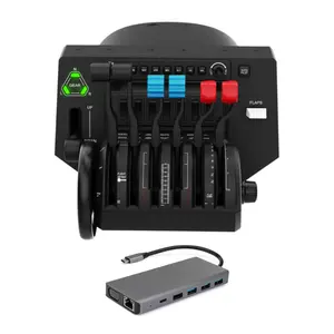 Honeycomb Aeronautical Bravo Throttle Quadrant with Kernel 13-in-1 USB-C PD Charging Port Hub
