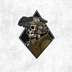 Tactical Skull Soldier Sticker, Night Vision Military Skull Decal, Operator Style Vinyl Sticker
