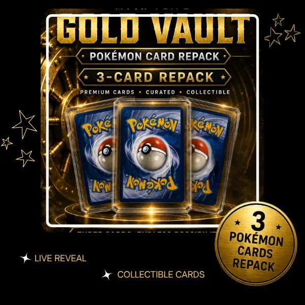 3 Collectible Non-Sports Pokémon Trading Card Repacks From Gold Vault