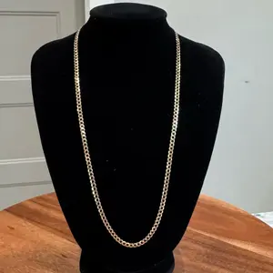 Cadena Size 18" in Cuban Style Gold 10K Necklace for Men and Women