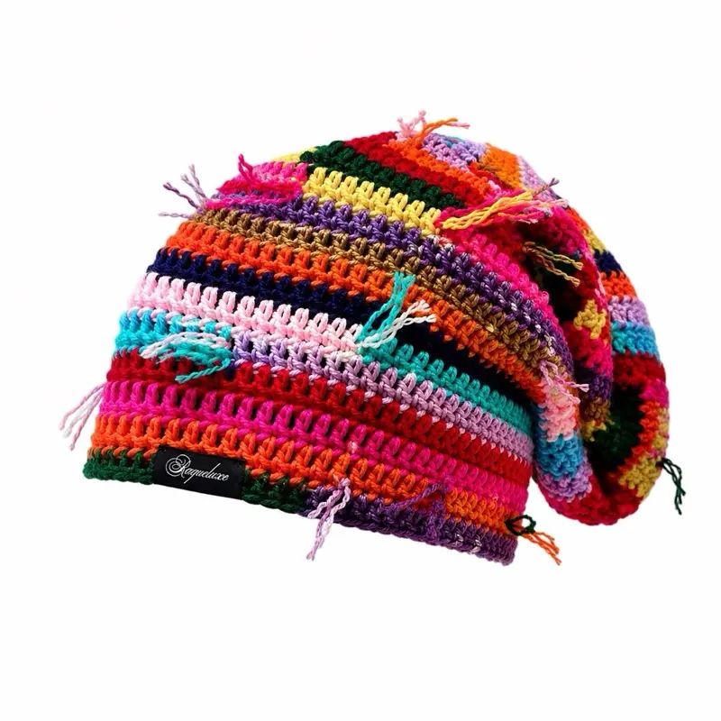Scrap Yarn Slouchy Beanie Scrap Yarn Slouchy Beanie
