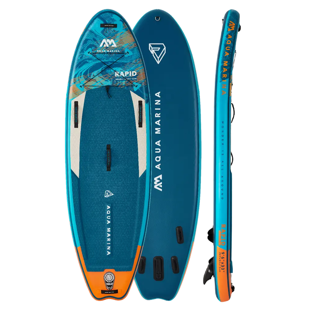 Aqua Marina RAPID 9'6" Inflatable Paddle Board River SUP