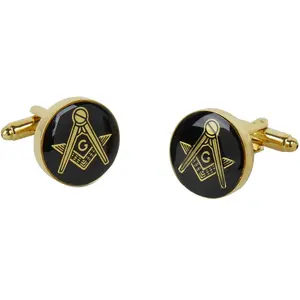 Masonic Freemason Round Cufflinks