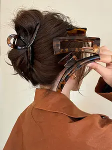 Hair Claw, Elegant Hair Accessories for Women & Girls, Minimalist Headwear Suitable for Thick Hair, Fashion Hair Accessories for Party, Daily Styling Clothing Decor, Flat Claw Clips