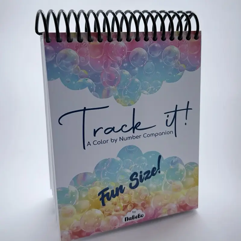 Track it! A Color by Number Companion by NaBeBo, Featuring A Unique Design and Spiral Binding