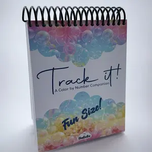 Track it! A Color by Number Companion by NaBeBo, Featuring A Unique Design and Spiral Binding