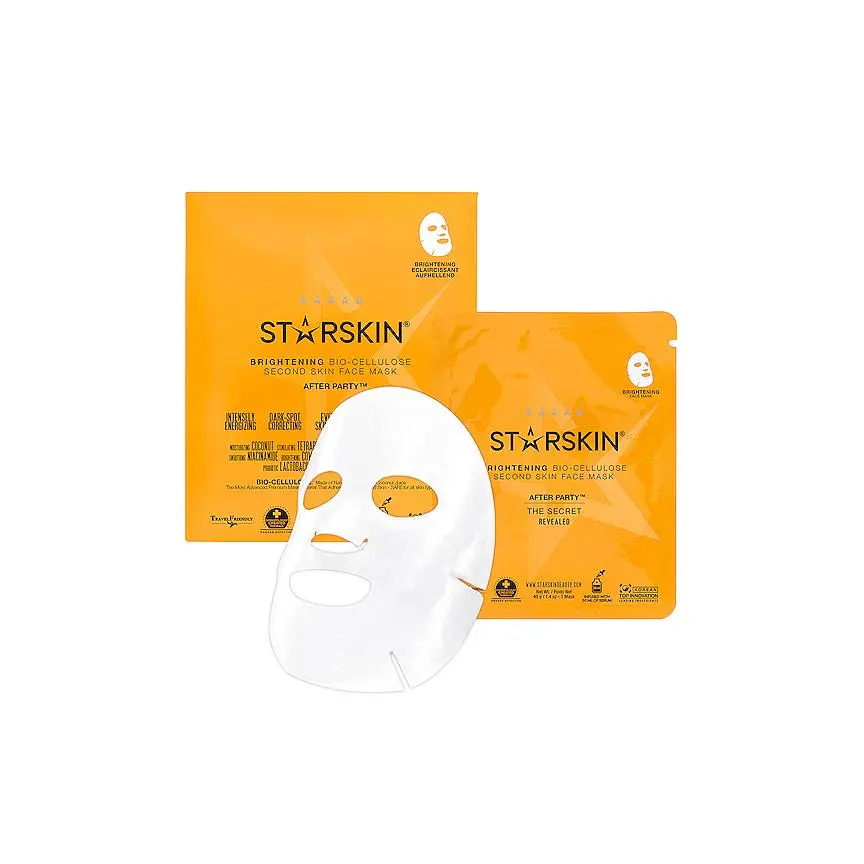 STARSKIN After Party Brightening Bio-Cellulose Second Skin Face Mask