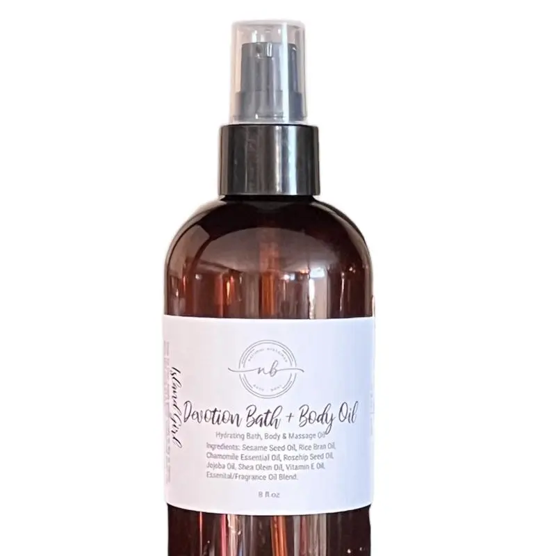 Devotion Bath & Body Oil - Plant-Based Moisturizer with Hydrating Light Oils for Soft Supple Skin - Natural Ingredients for Daily Skincare Routine