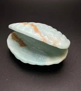 Caribbean Calcite Clam Shell Carving | 0.5 lb Polished Crystal |