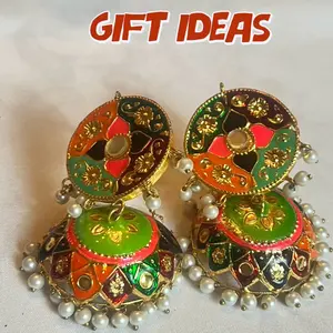 Menakari Ear Ring Ghumka - Traditional Indian Jewelry for Men