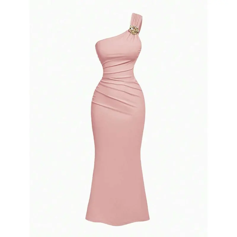 shein bae asymmetrical neck dress - TikTok Shop