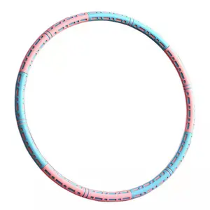Your Waist Has a New Secret Weapon!  This 6-section hula hoop hides weight slots for custom intensity & wraps your waist in foam—stores flat in any bag. #hulahoop #homefitness