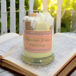 Banana cream pudding candle