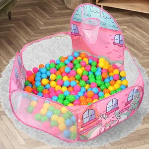 Kids Foldable Play Tent, Durable Ball Pit, Large Pop-Up Playpen, Ideal Birthday Christmas Halloween Thanksgiving Gift, Balls Not Included