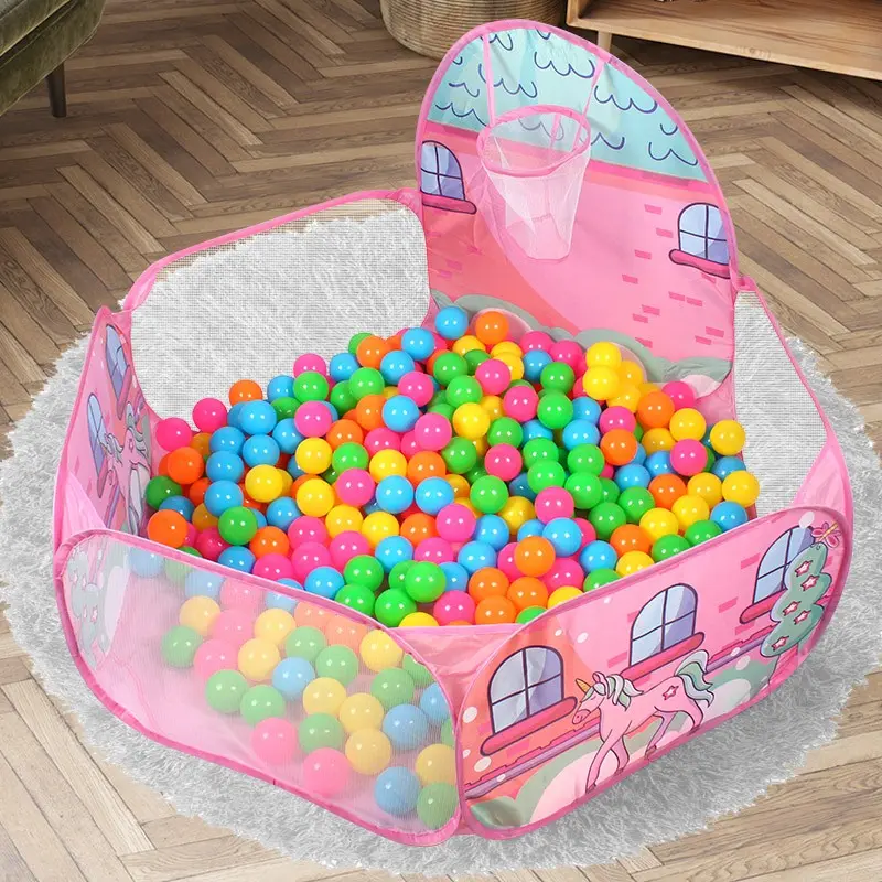 Kids Foldable Play Tent, Play House Tent, Durable Ball Pit, Large Pop-Up Playpen, Ideal Birthday Christmas Halloween Thanksgiving Gift, Balls Not Included