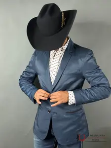 MONTERO DEEP BLUE TEAL SMOOTH LISO BLAZER MT2174