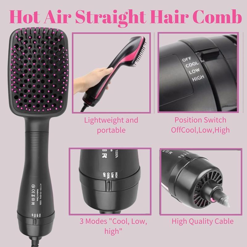2025 Transform Your Hair Instantly – This 3-in-1 Hot Air Brush Creates Salon-Perfect Styles in Minutes with Negative Ion Technology for Shiny, Healthy Results at Home