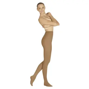 EuroSkins Intimates Adult Non-Run Footed Tights, Caramel - 2XL