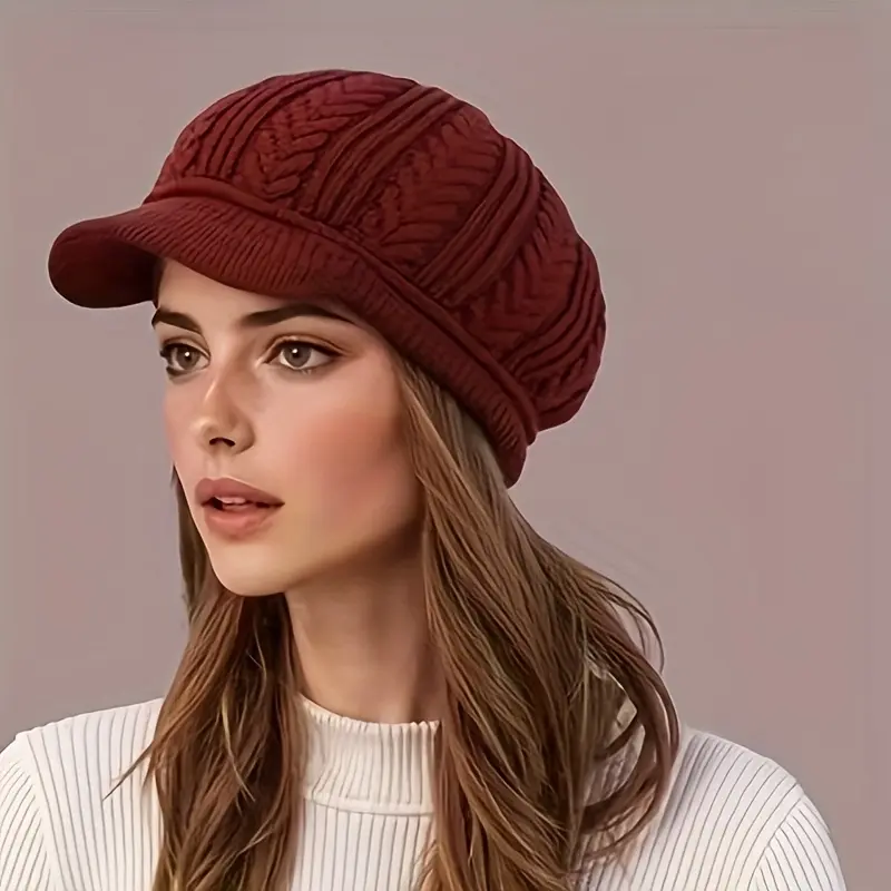 2025 New Autumn/Winter Warm Beret Hat for Middle-aged and Elderly Women, Essential Holiday Outing Accessory