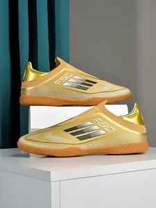 Men's Indoor Soccer Shoes, Five-A-Side Ic Flat Sole, Comfortable Breathable Sports Training Shoes, All-Season Textile Upper, Football Shoes