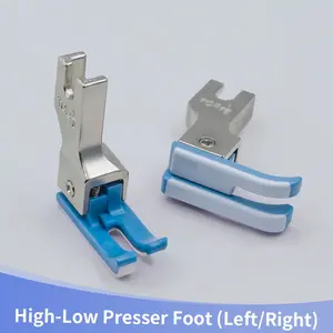 2-Pack Industrial Sewing Machine Presser Feet, Durable Plastic High-Low Pressure, Uniform Stitching, Ideal for Shirts and Pants