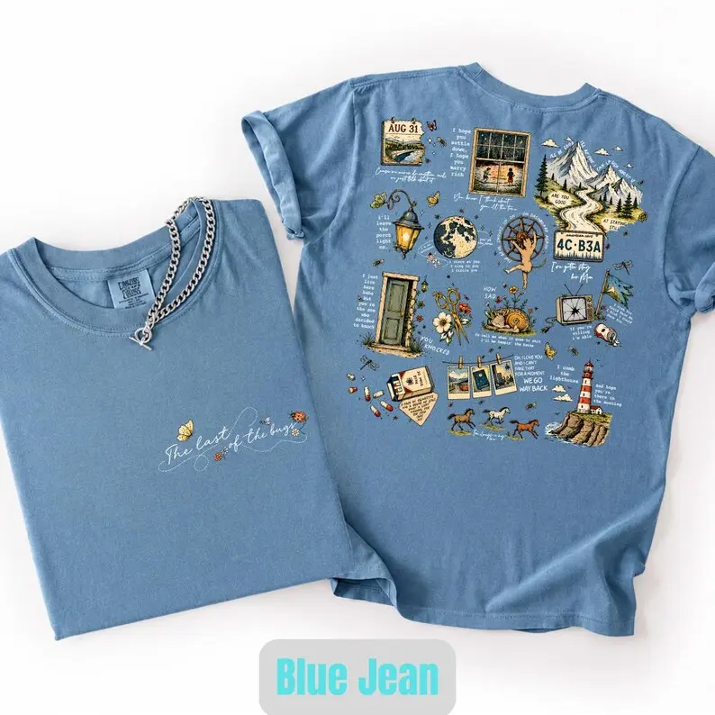 Comfort Colors The Last Of The Bugs Shirt - Retro Indie Concert Graphic Tee, Vintage Noah Kahan Merch T-Shirt, The Divide Tour Folk Music Fan Gift Unisex Top
