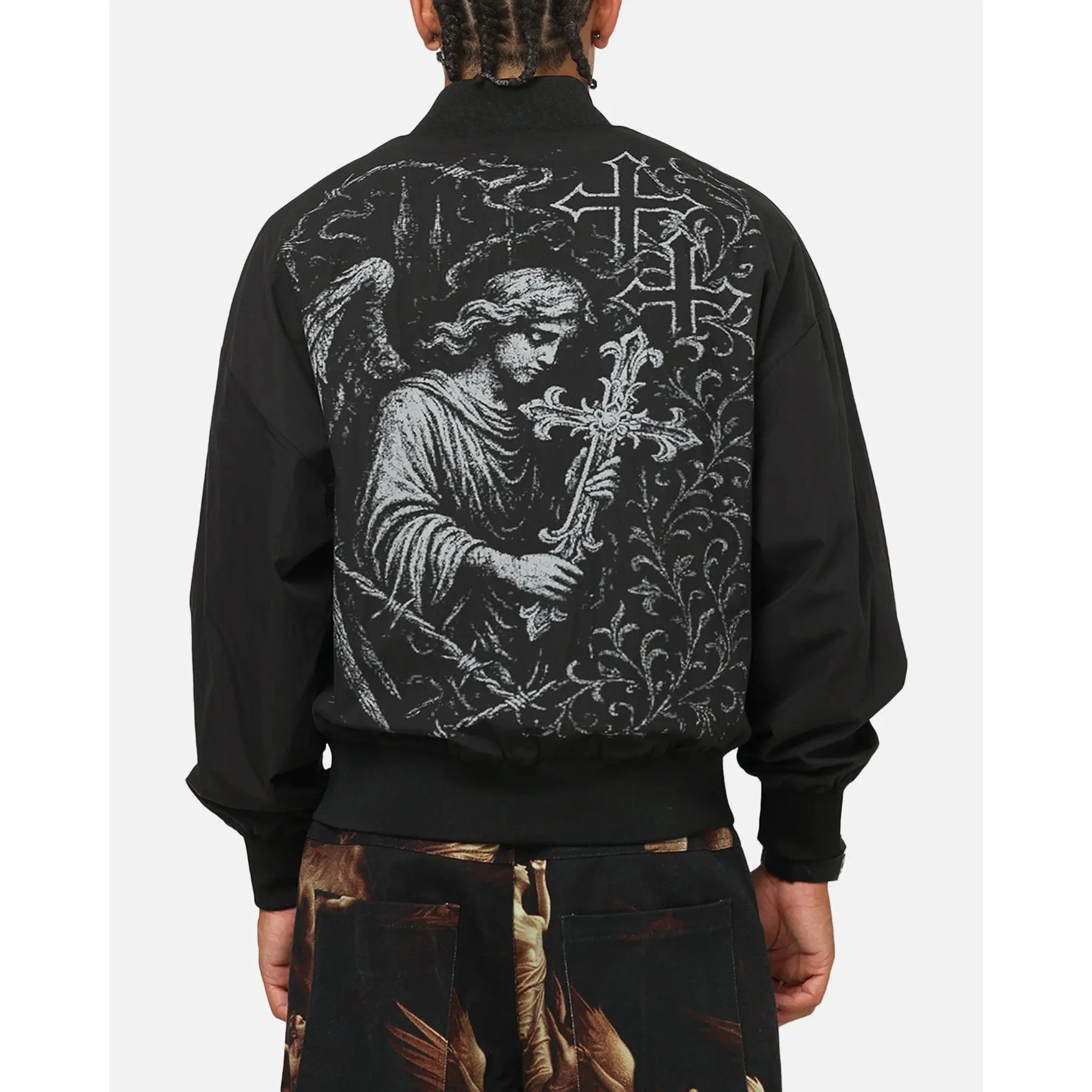 Saint Morta Crossbearer Bomber Jacket Black