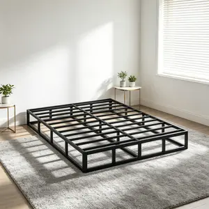 Edenza-Queen Box Spring 9 Inch, Heavy Duty Mattress BoxSpring Foundation, Sturdy Queen Box Springs for Bed with Fabric Cover Set, Easy Assembly, Noise Free fabric cover set
