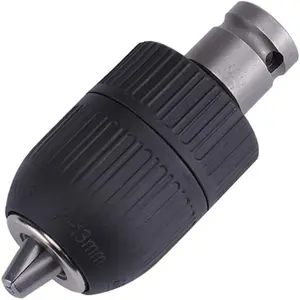 2-13mm Capacity Keyless Drill Chuck Quick Change Converter Conversion Tool with 1/2 Inch Socket Square Female Adapter for Air Impact Wrench